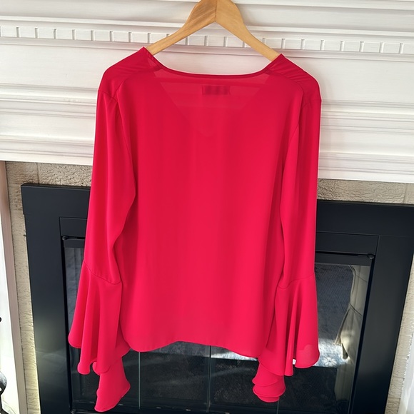 Bailey 44 bell sleeve red large top - Picture 3 of 5